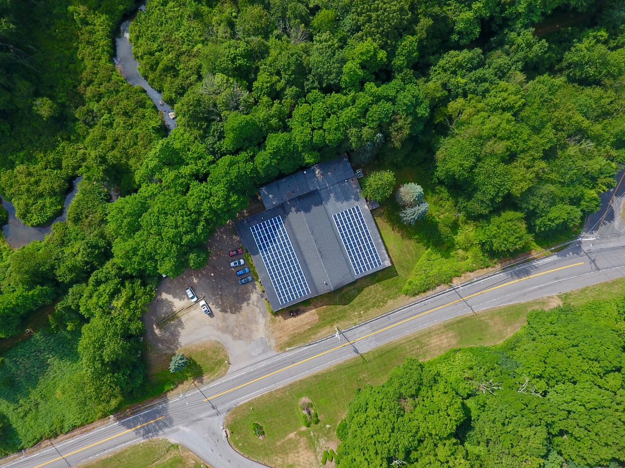 Newly installed solar panels will provide close to 100% of the distillery electrical power.