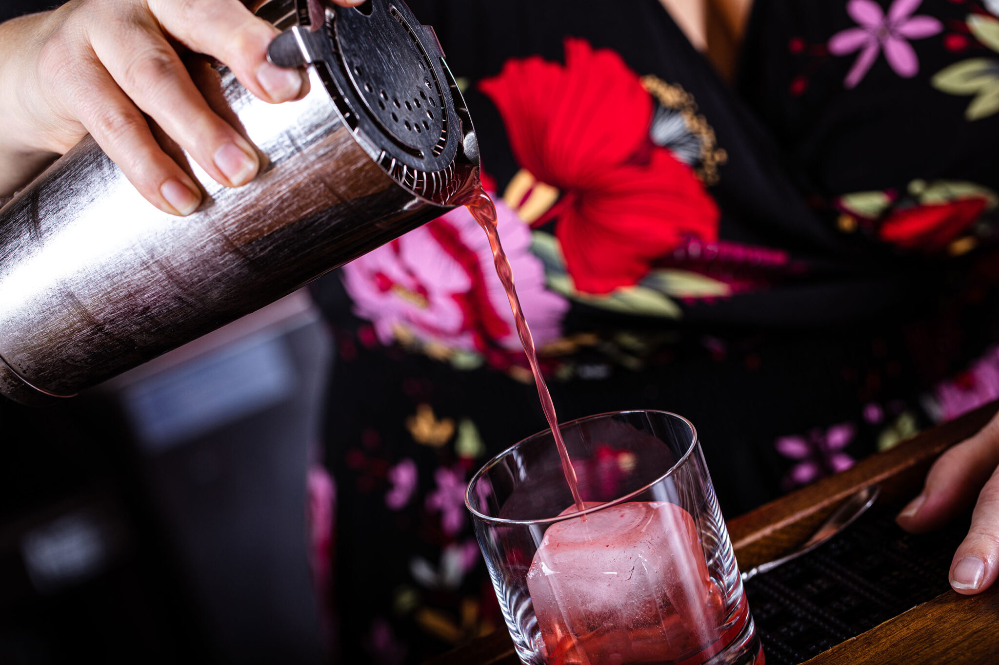 Karen Veillette Strains Cocktail Litchfield Distillery