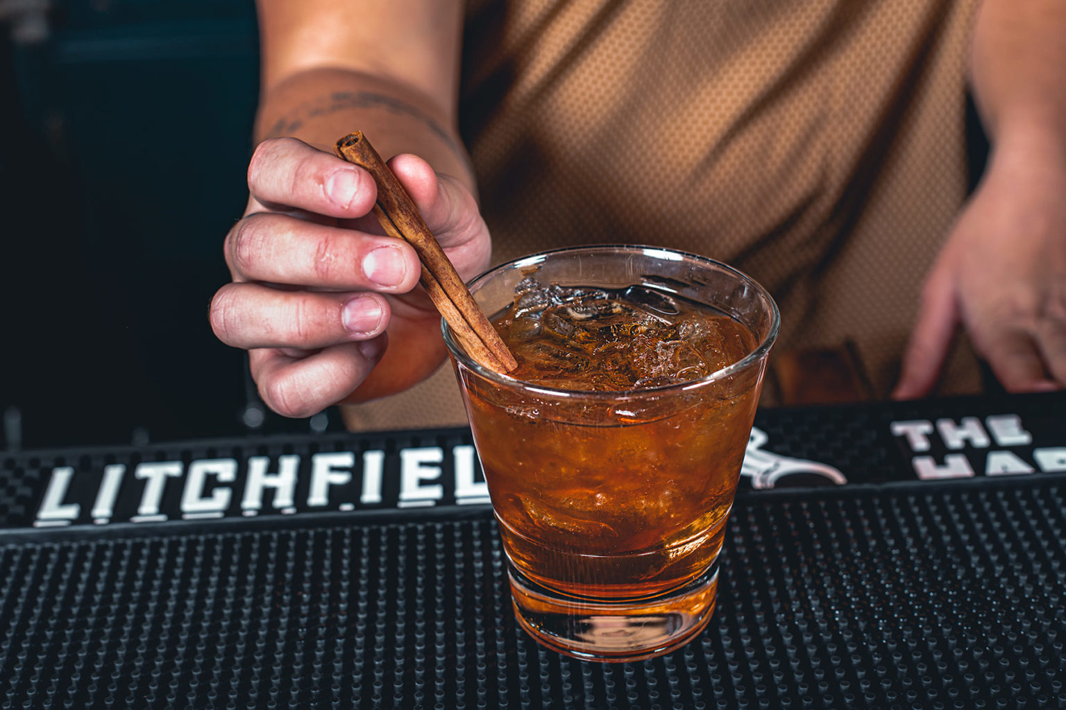 PlacingCinnamonStick Litchfield Distillery